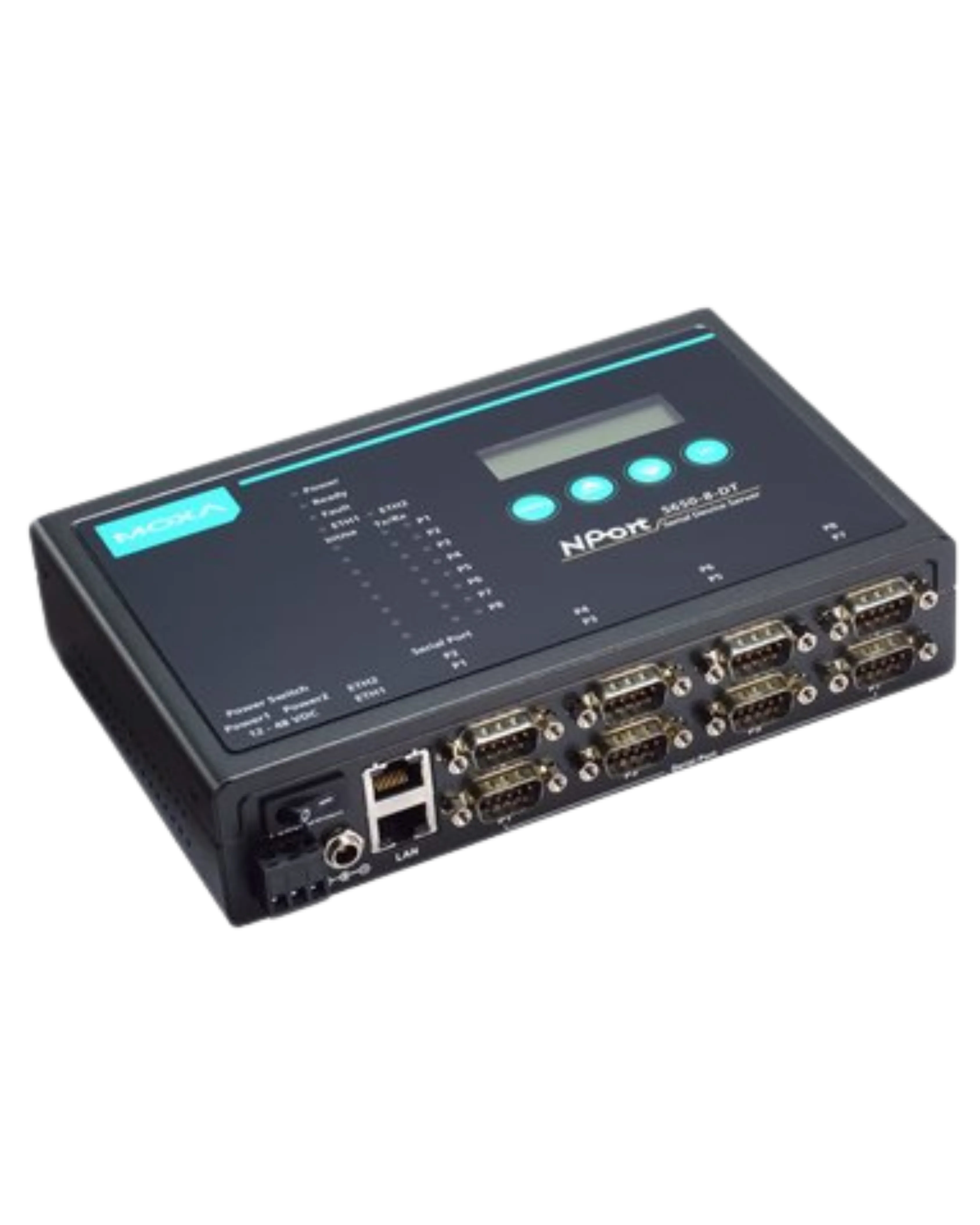 Moxa NPort 5650I-8-DT-G2-T 8-Port Secure Serial Device Server — Moxa Industrial Communication